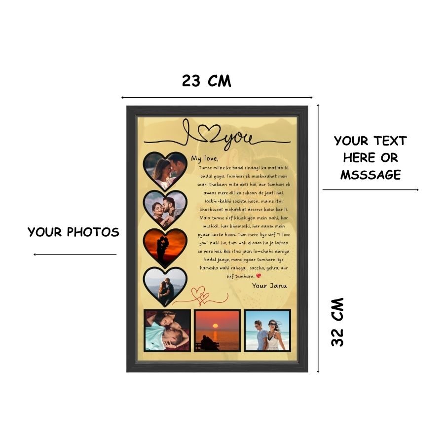 Personalised Love Frame For Couple